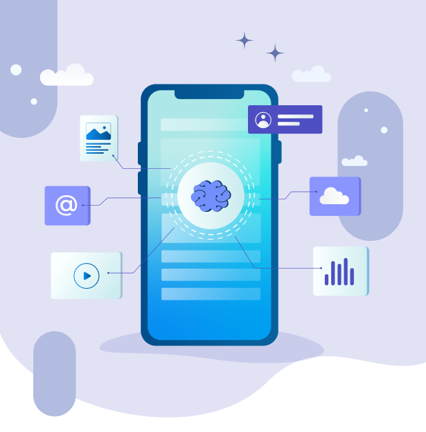 Ilustración decorativa del repositorio de recursos de microaprendizaje creados con IA generativa